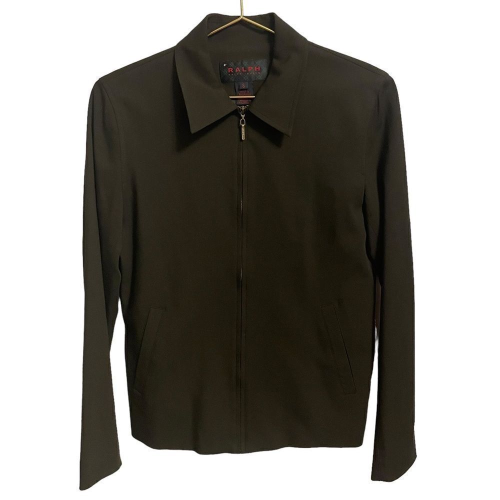 Ralph Ralph Lauren Wool Blend Black Zip Up Jacket Small